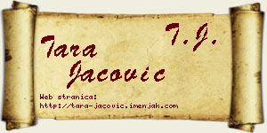 Tara Jačović vizit kartica